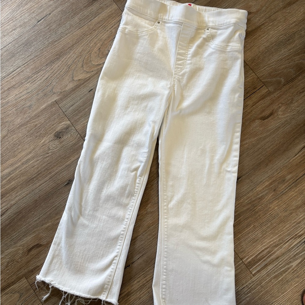 SPANX Off-White Wide Leg Jeans